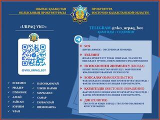 Прокуратурой ВКО для защиты детей онлайн инициирован проект «URPAQ VKO»