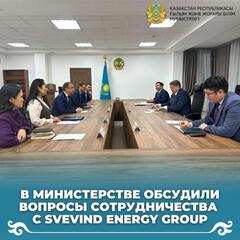 В Министерстве обсудили вопросы сотрудничества с Svevind Energy Group