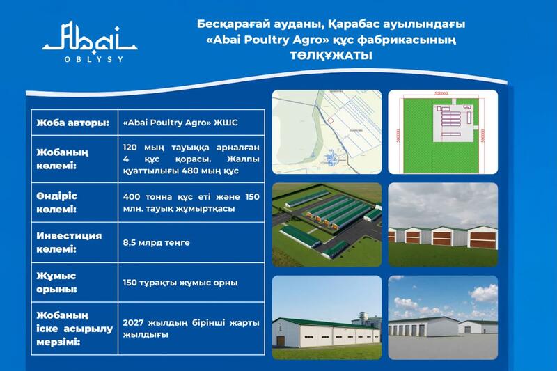 В Бескарагайском районе началось строительство птицефабрики