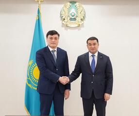 АКИМ ТУРКЕСТАНСКОЙ ОБЛАСТИ ВСТРЕТИЛСЯ С ПРЕДСЕДАТЕЛЕМ «ПГУ ТУРКЕСТАН»