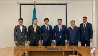 Вице-министр нацэкономики Бауыржан Кудайбергенов провел встречу с Чрезвычайным и Полномочным послом Монголии в Казахстане Доржом Баярхуу