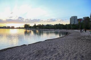 Дархан Сатыбалды ознакомился с ходом благоустройства территории водохранилища Сайран