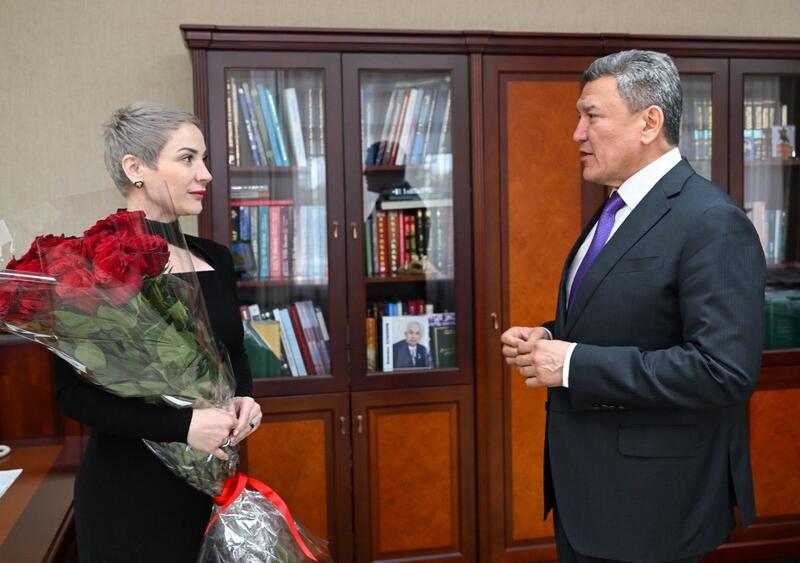 Аким СКО встретился с Ольгой Ростовщиковой