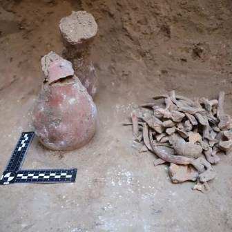 Вблизи Талдыкорана, в могильнике Дауылбай археологами КазНУ им. Аль-Фараби проведены исследования