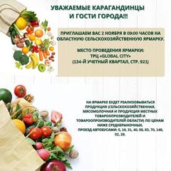 Сельхозярмарка в Караганде: более 500 тонн продукции на одной площадке