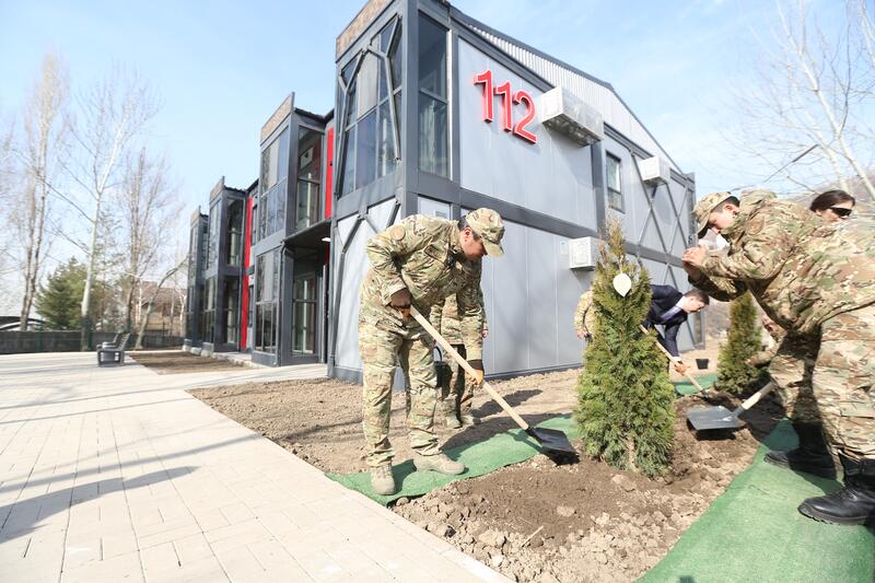 «Тазару күні»: МЧС озеленяет подразделения по всей стране