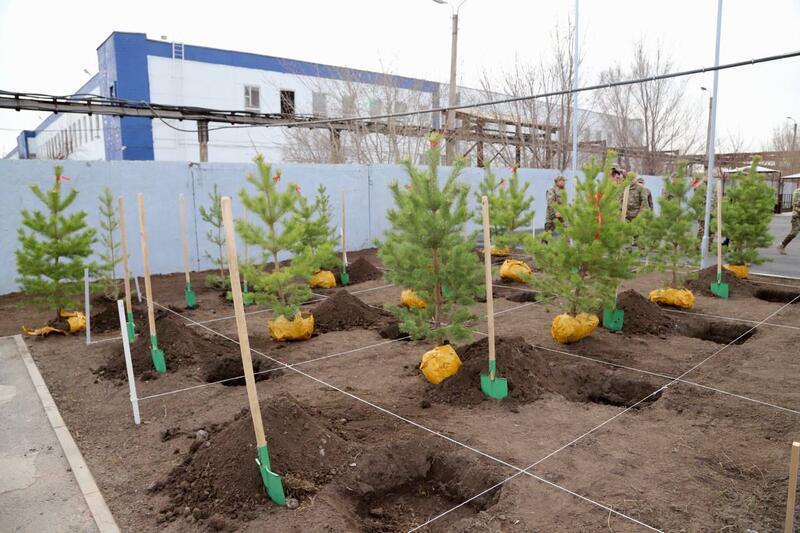 «Тазару күні»: МЧС озеленяет подразделения по всей стране
