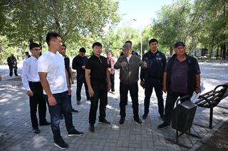 Аким города проверил ход работ на строительных и инфраструктурных объектах
