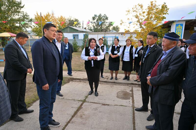 Аким области Абай Берик Уали посетил село Кызылкесик