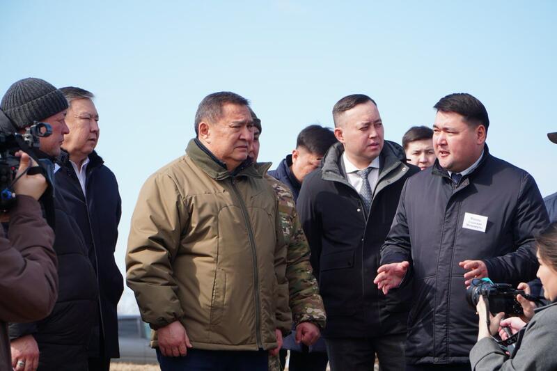 Аким Акмолинской области ознакомился с ходом противопаводковых мероприятий в г. Кокшетау