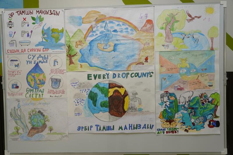 «Экономь воду – спаси будущее»: в Астане для школьников организован эко-час