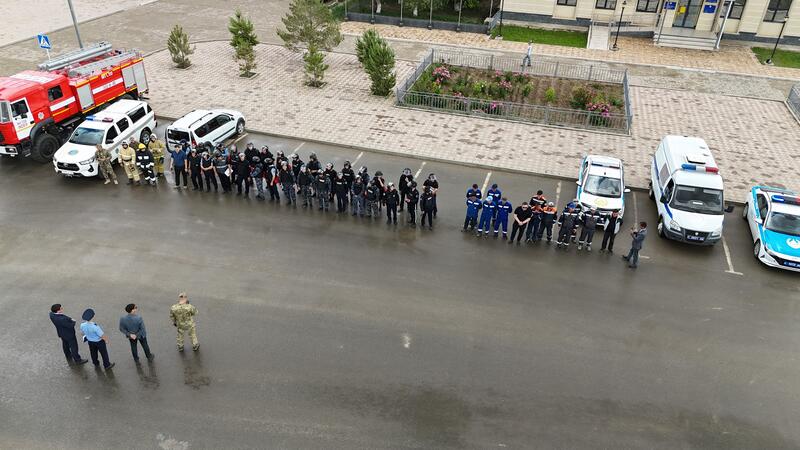 Терроризмге қарсы күрес жөніндегі Индер, Махамбет, Құрманғазы және Исатай аудандық жедел штабтарымен өткізілген жедел-тактикалық оқу-жаттығулар туралы