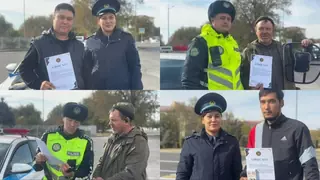 Водителям устроили необычную проверку знаний ПДД в Талдыкоргане