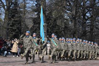 В Алматы проводили казахстанских военнослужащих на Голанские высоты