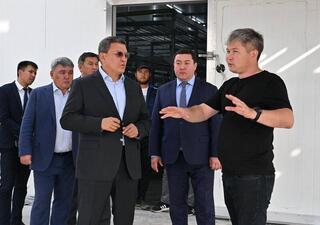 Аким области проверил строительство инженерной инфраструктуры в субзоне №3 СЭЗ «Qyzyljar»