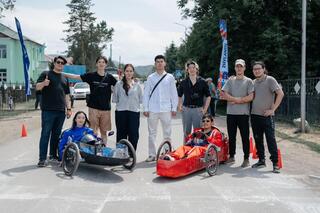 В Казахстане впервые прошли гонки на самодельных машинах среди студентов