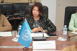 Вице-министр Ботагоз Жакселекова встретилась с председателем Фонда при Управлении Верховного комиссара ООН по правам человека Азитой Берар Авад