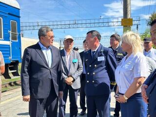 Аким Северо-Казахстанской области посетил район имени Габита Мусрепова