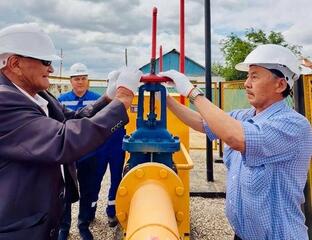 В селе Каракемер подключили природный газ