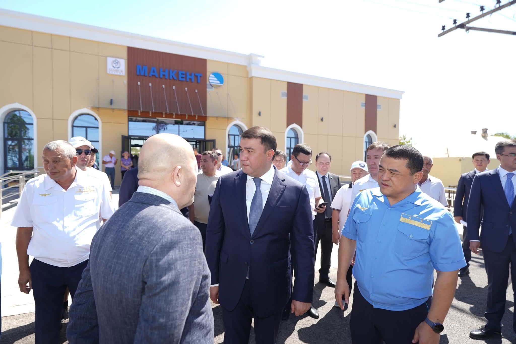 В ТУРКЕСТАНСКОЙ ОБЛАСТИ ВВЕДЕН В ЭКСПЛУАТАЦИЮ ЕЩЕ ОДИН МОДЕРНИЗИРОВАННЫЙ ЖЕЛЕЗНОДОРОЖНЫЙ ВОКЗАЛ