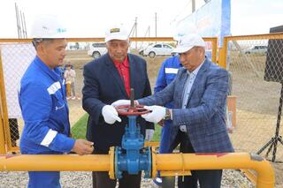 В Темирском районе в селах Шыгырлы и Ащысай подключили газопровод