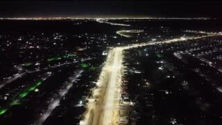 В Целиноградском районе продолжаются работы по развитию уличного освещения