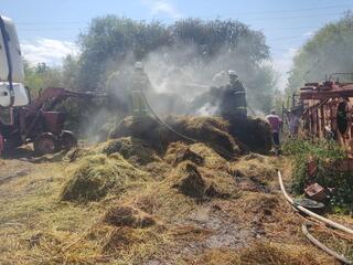 В стране участились случаи возгорания сена