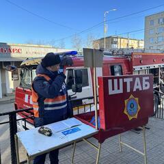 В Жезказгане проведено пожарно-тактические учение