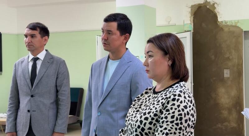 В Карауылкельды ведутся работы по восстановлению спортивного комплекса