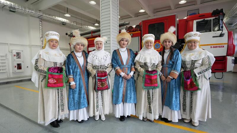 В селе Сарыозек начала работу обновленная пожарная часть