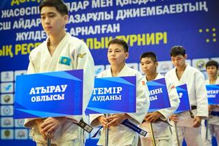 В Актобе проходит республиканский турнир по дзюдо, собравший 280 юных спортсменов