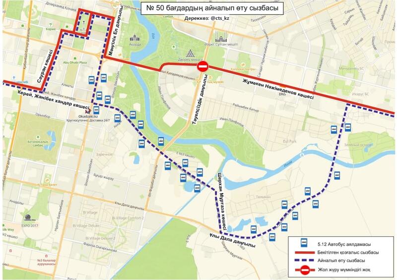 Военный парад в Астане: какие дороги временно перекроют 7 мая