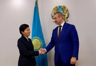 С. Жакупова представила коллективу Минтруда нового председателя КРКССЗН