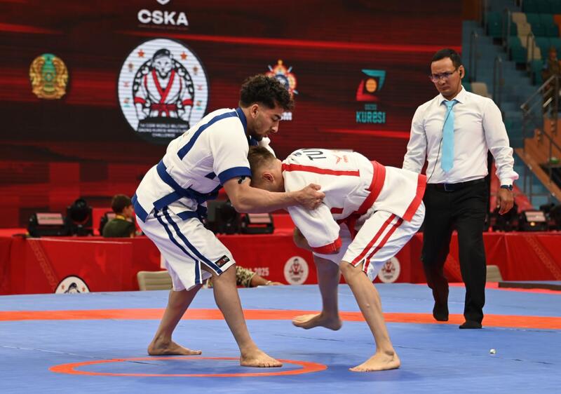 Сильнейшие бойцы мира сошлись на татами в Астане: Казахстан принимает первый чемпионат мира по қазақ күресі среди военнослужащих