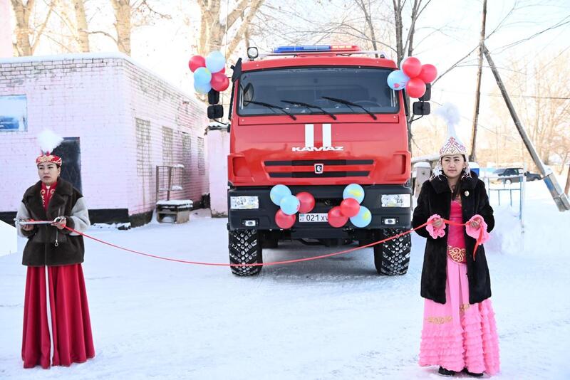 В районах области Абай растет число пожарных постов