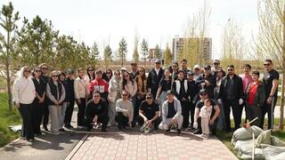 В рамках общенациональной акции «Таза Қазақстан» прошла республиканская акция по посадке деревьев и санитарной очистке