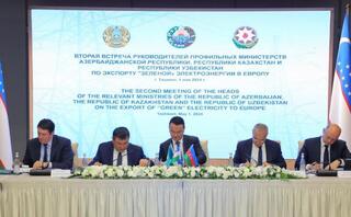 Проект прокладки энергокабеля по дну Каспия: Главы Минэнерго Казахстана, Азербайджана и Узбекистана подписали меморандум