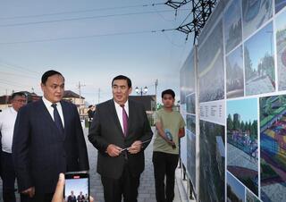 Ербол Карашукеев ознакомился с работами по благоустройству канала «Түйте»