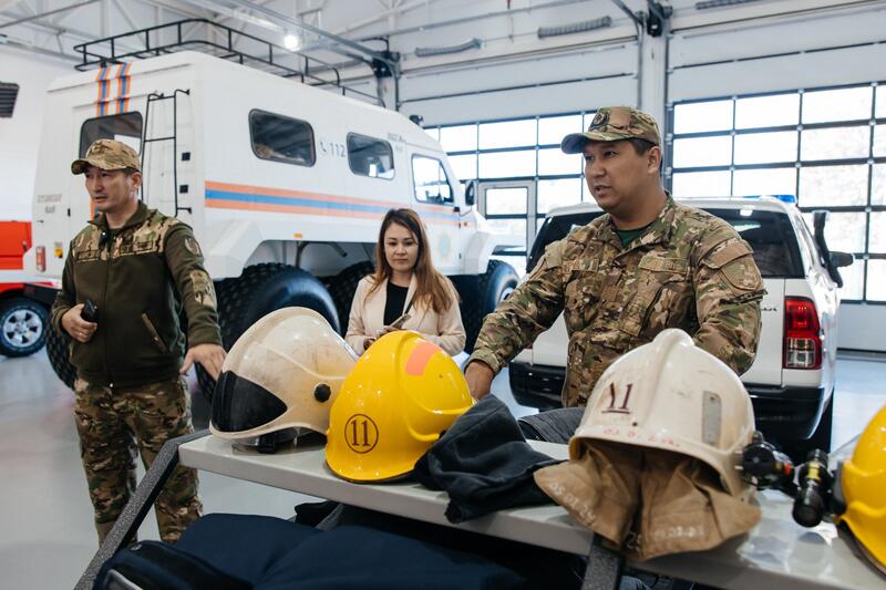 Пресс-тур в Махамбетском универсальном спасательном подразделении