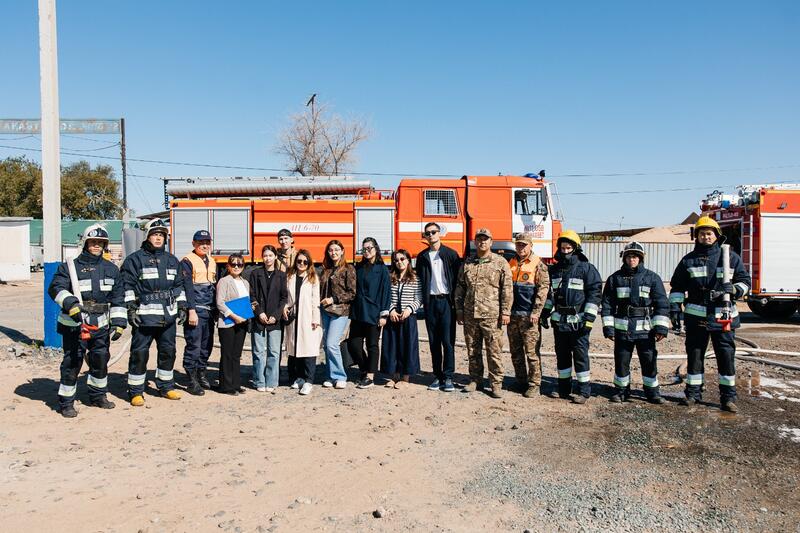 Пресс-тур в Махамбетском универсальном спасательном подразделении