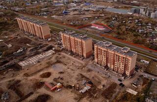 Первый многоэтажный жилой дом в микрорайоне Копай будет сдан уже в конце октября