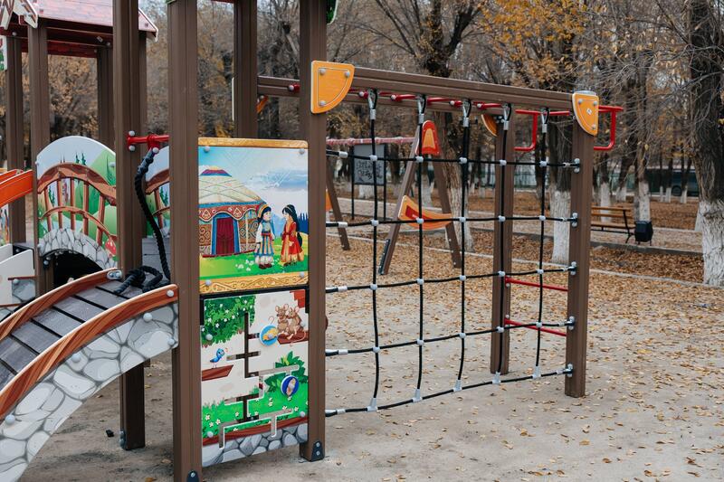 Бюджет народного участия: в Атырау строятся игровые и спортивные площадки