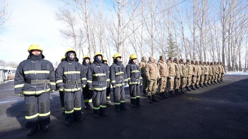 В селе Сарыозек начала работу обновленная пожарная часть