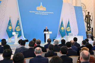 Президент Касым-Жомарт Токаев принял участие в торжественном мероприятии, посвященном принятию Конституции
