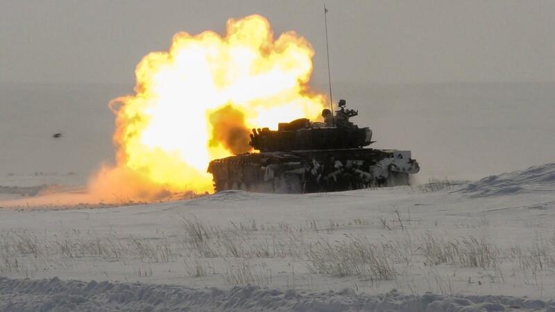 В Гвардейском гарнизоне прошли штатные стрельбы танковых подразделений
