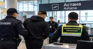 В Астане иностранного гражданина сняли с рейса после шутки о бомбе