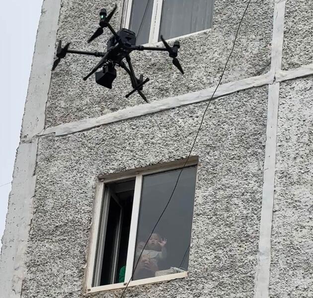Профилактика выпадения детей из окон с применением БПЛА