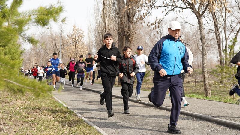 В Талдыкоргане организован массовый забег под девизом «Спорт есірткіге қарсы»