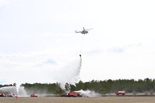 В области Абай проведены учения по тушению условного лесного пожара с применением современных технологий
