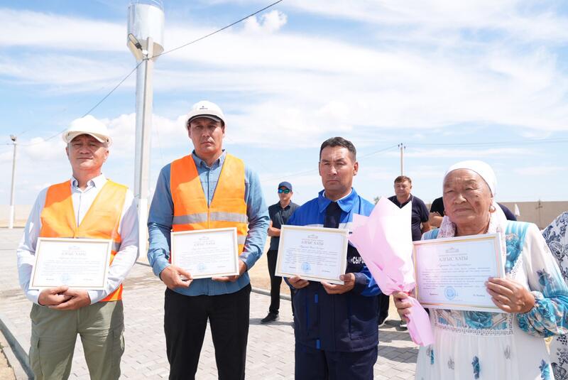 К централизованной системе водоснабжения подключен аул Акбасты
